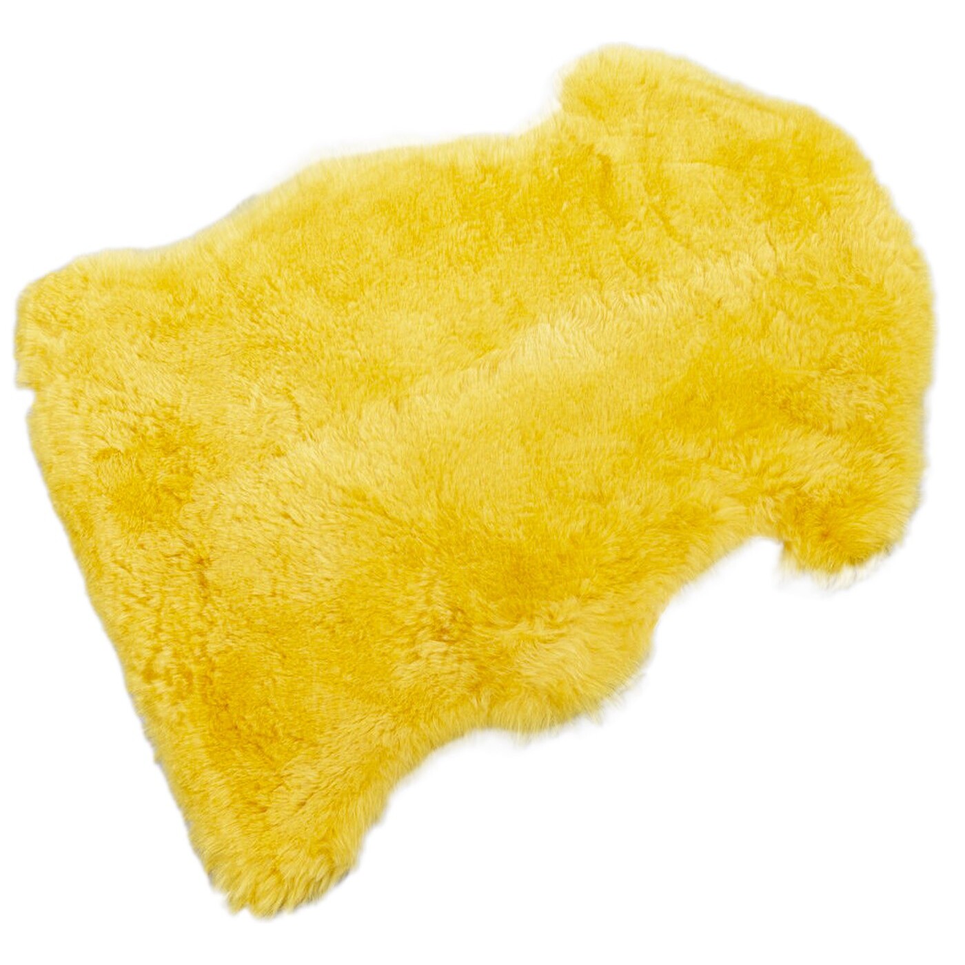 Peau de mouton Heidi 85x60cm jaune Kare Design