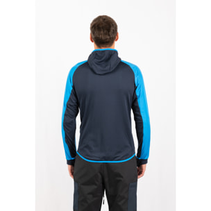 Chaqueta ECOActive Light Insulated Hybrid Jacket with cap marca ECOON - Azul claro / Azul