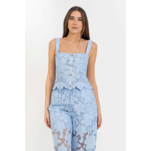 Kocca - Top corsetto in pizzo Donna