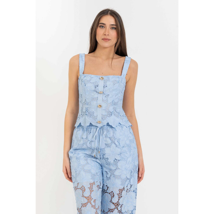Kocca - Top corsetto in pizzo Donna