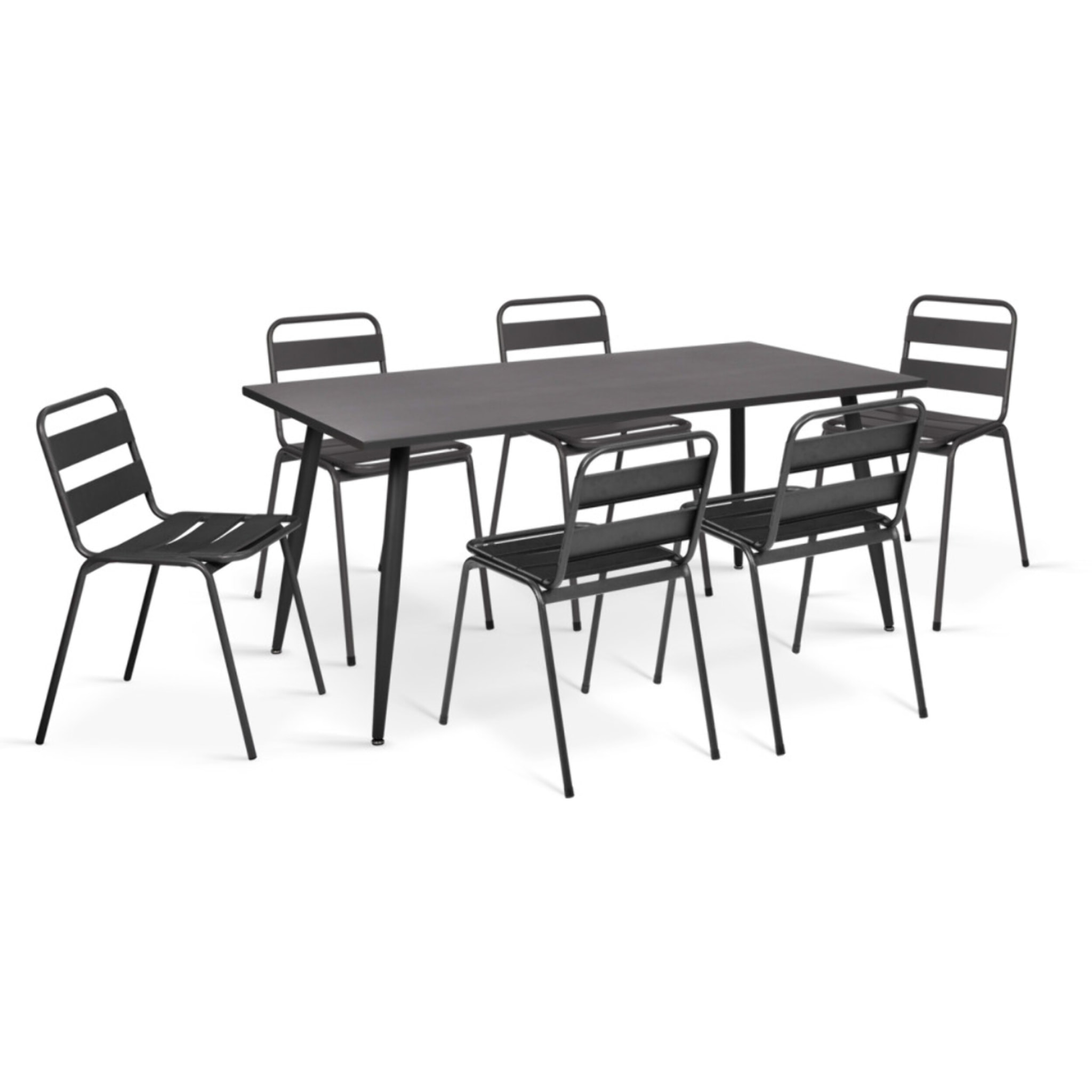 Chaises de jardin acier