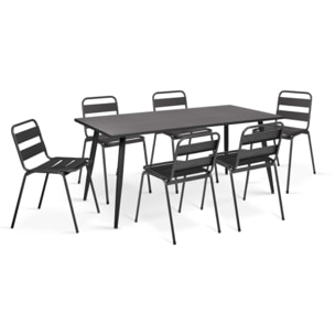 Chaises de jardin acier