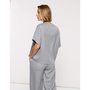 Camiseta Manga Corta Gris Vigoré - Vitulo