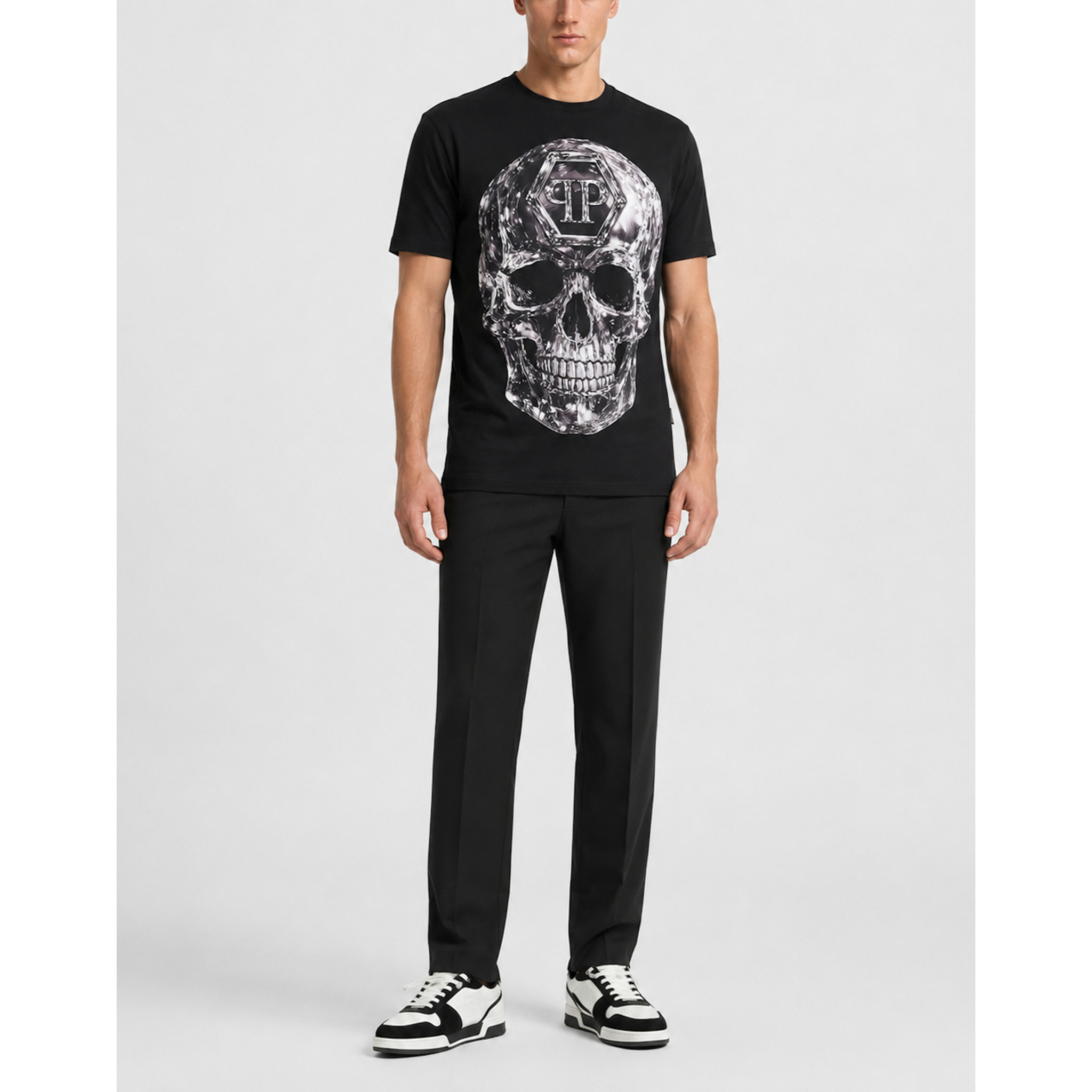 PHILIPP PLEIN T-shirt girocollo a maniche corte SKULL