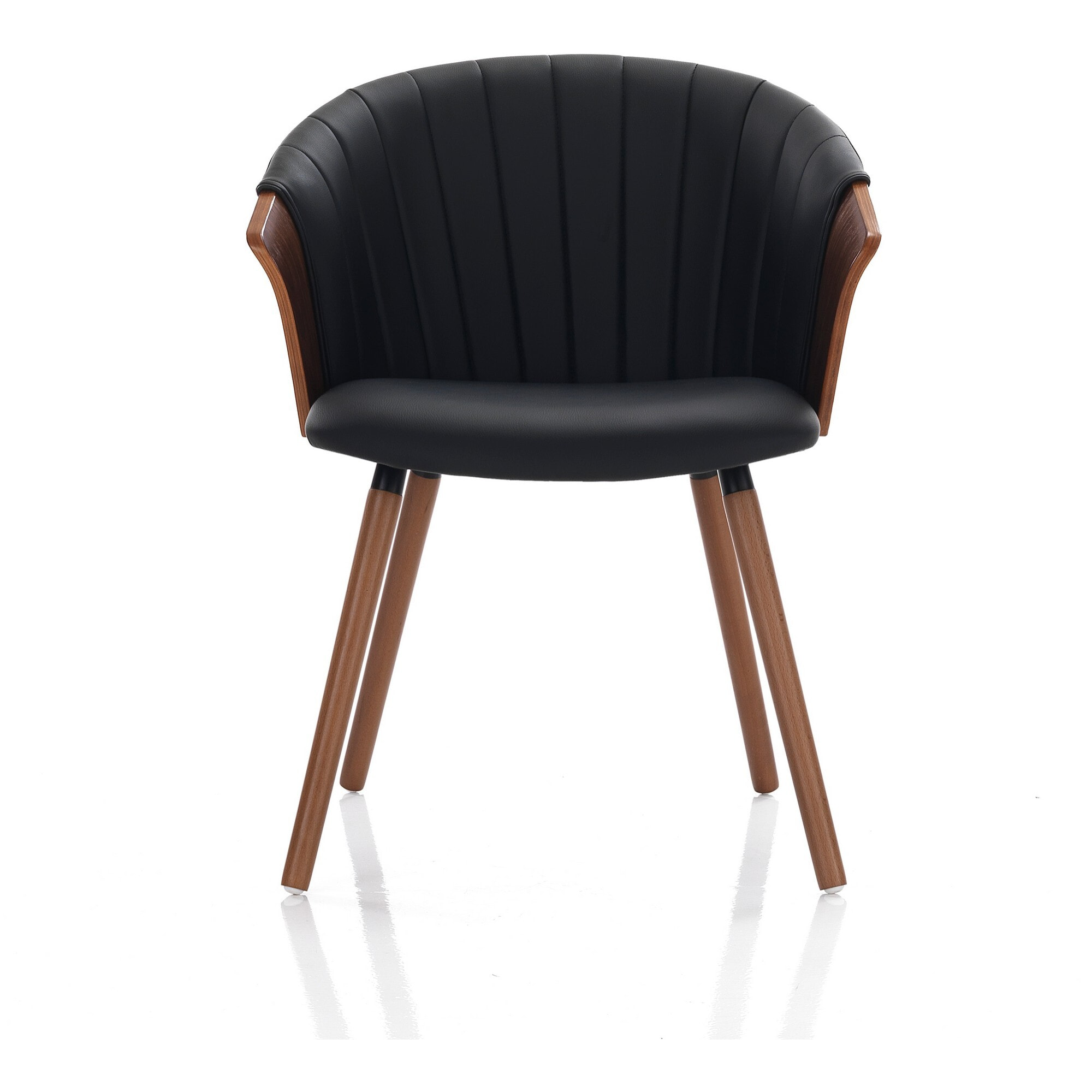 Tomasucci Chaise BRYAN en bois foncé