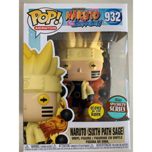 Naruto Shippuden Funko POP Vinile Figura Naruto Six Path Sage Luminoso 9 cm