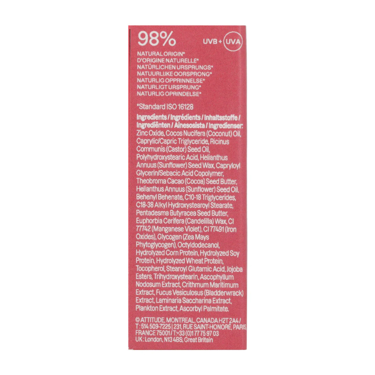 Oceanly - PHYTO-SUN Bálsamo labial con color SPF 30 - Baby Rose, Attitude, 8'5g