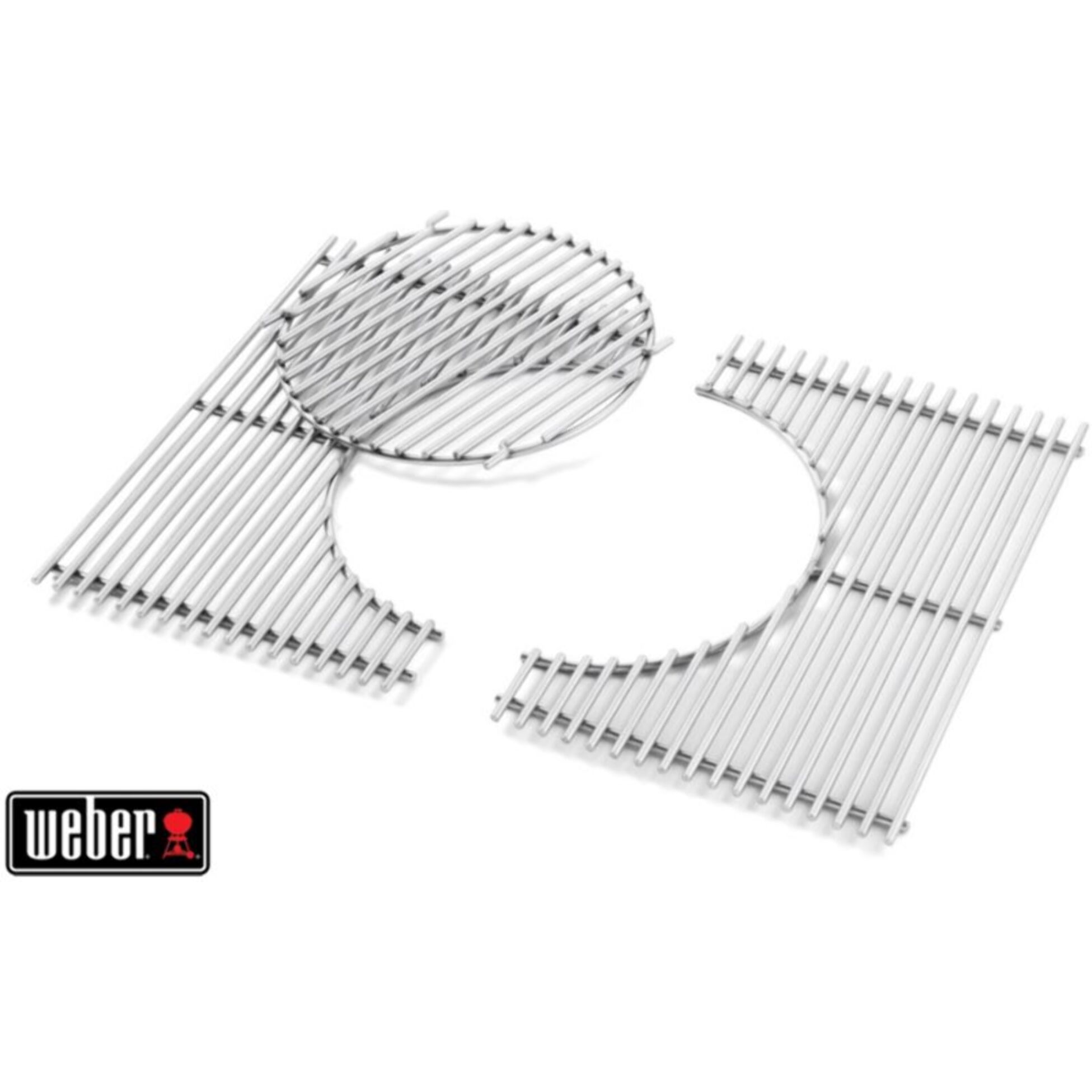 Grille barbecue WEBER BBQ System en acier inox Spirit 300