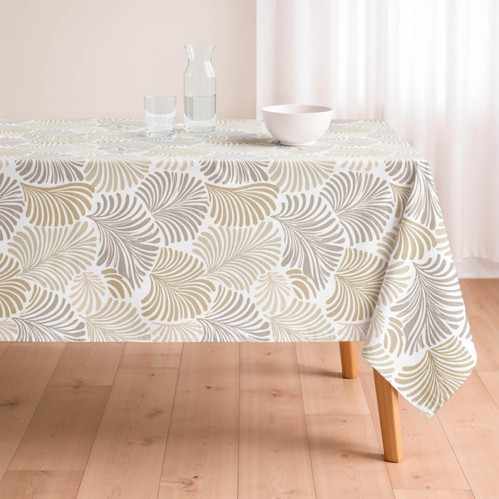 Nappe anti-taches IZMIR BEIGE - en 100 % coton