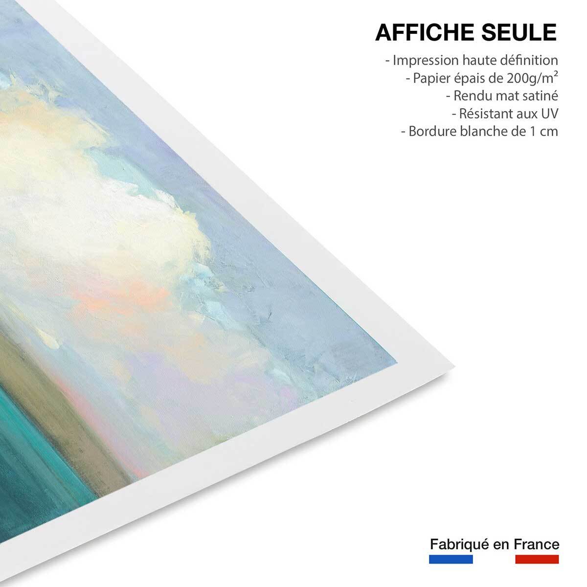 Affiche Ciel sur la côte Affiche seule