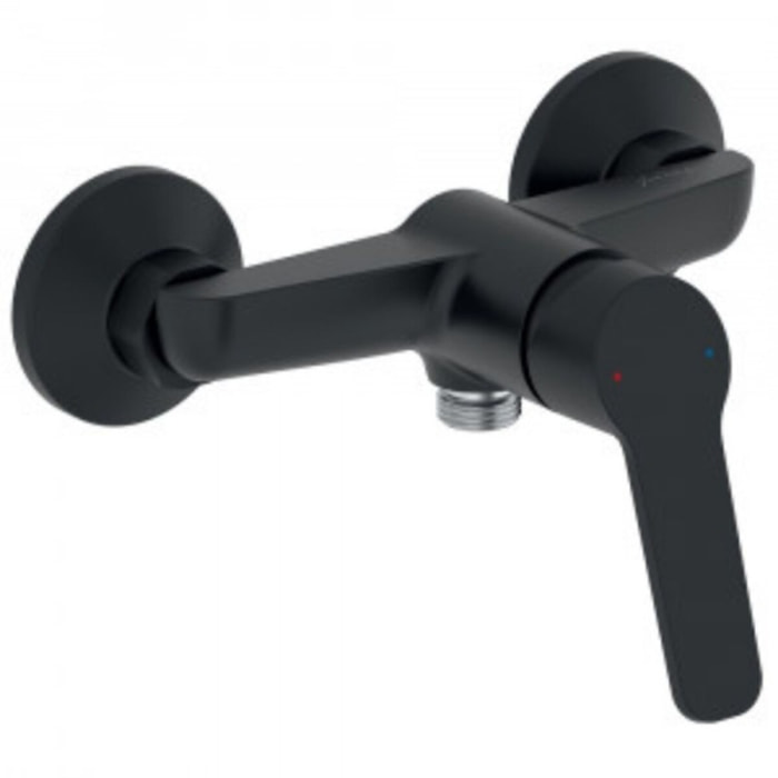 Mitigeur douche Aimé + douchette stick Shift Ellipse + flexible 1,6m noir et chromé