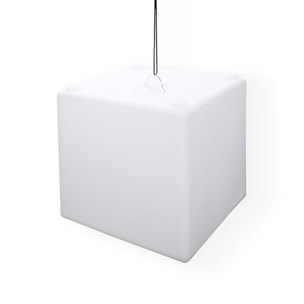 Cube LED 40cm – Cube décoratif lumineux. 40x40cm. blanc chaud. commande à distance