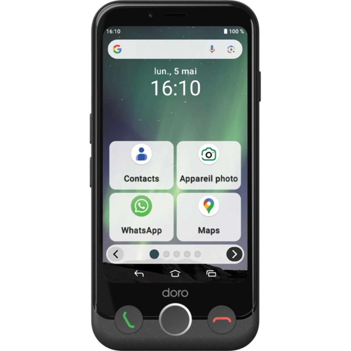 Smartphone DORO Pack Aurora A10+Socle Chargeur Induction