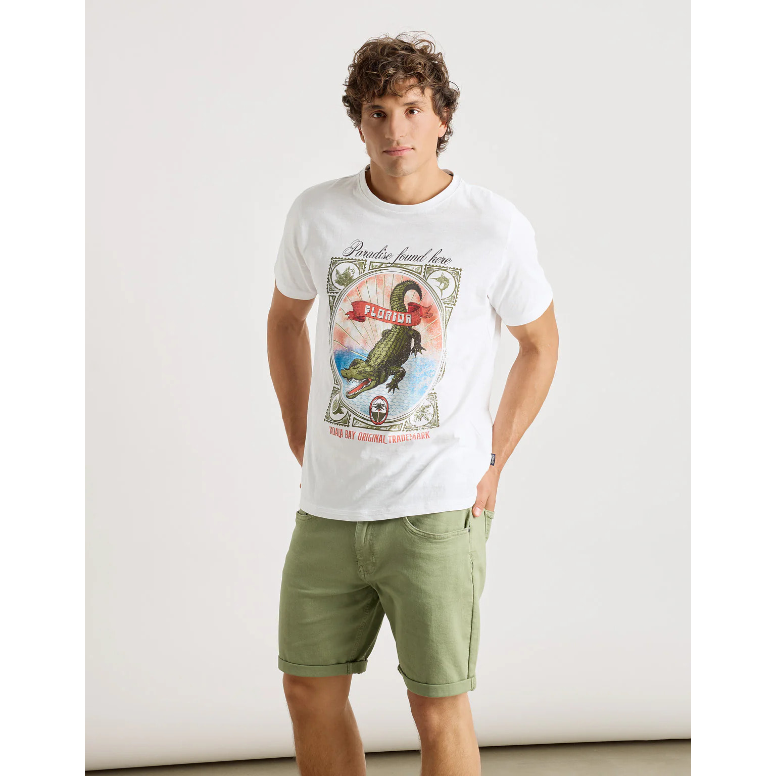 Camiseta Manga Corta Blanca - Springsteen