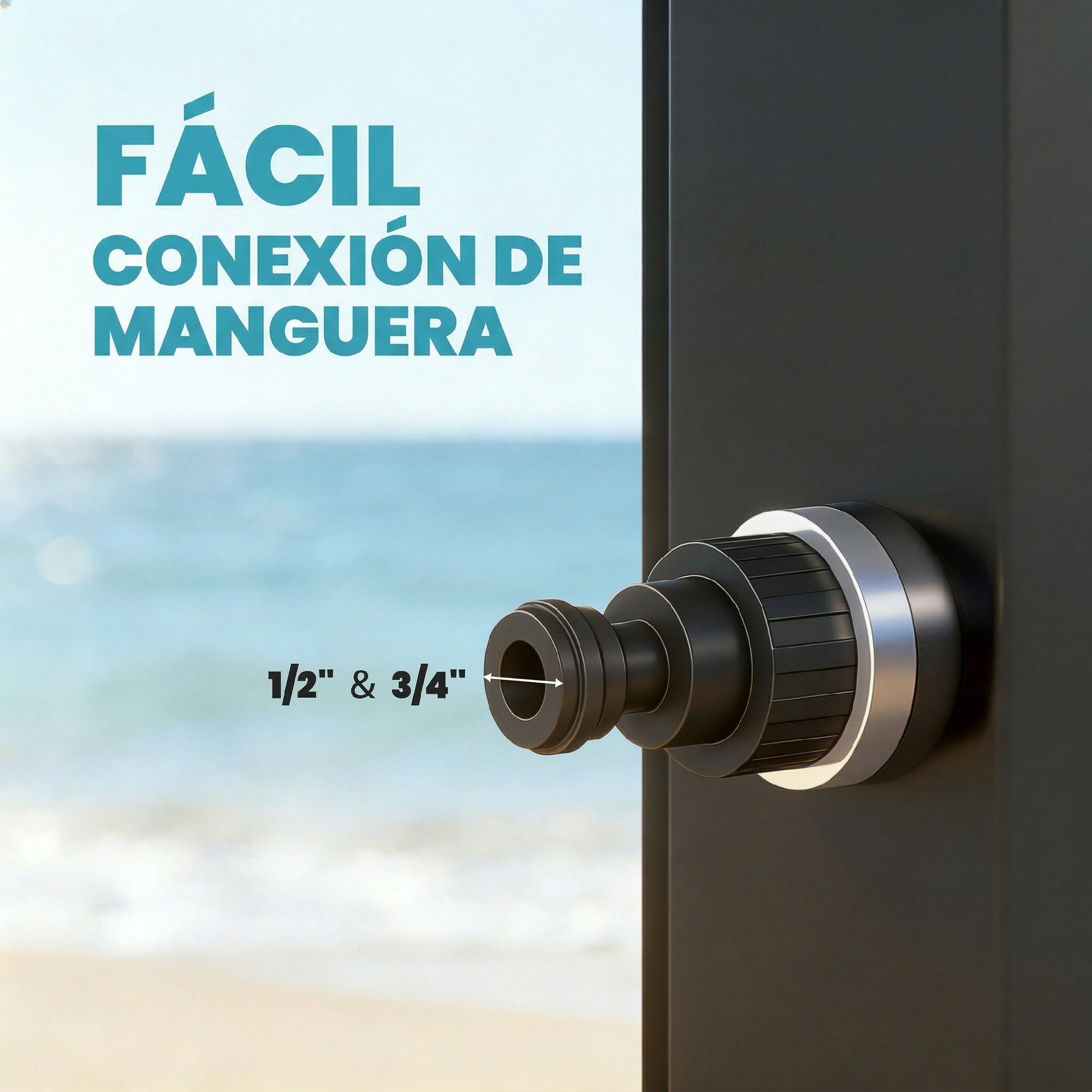 Ducha Solar de Jardín 60 L Ducha Solar Exterior con Cabezal Rociador de Mano Grifo de Pies Agua Fría y Caliente Máx. 60 °C Conexión Manguera para Piscina Camping Patio 21,8x18,2x227 cm Negro