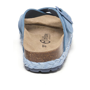 SANDALO CON ZEPPA BILLOWY BLU