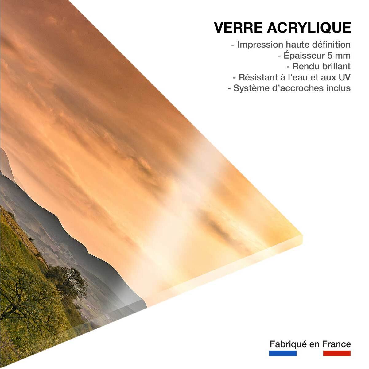 Tableau paysage nature chemin des basques  Tableau plexiglas