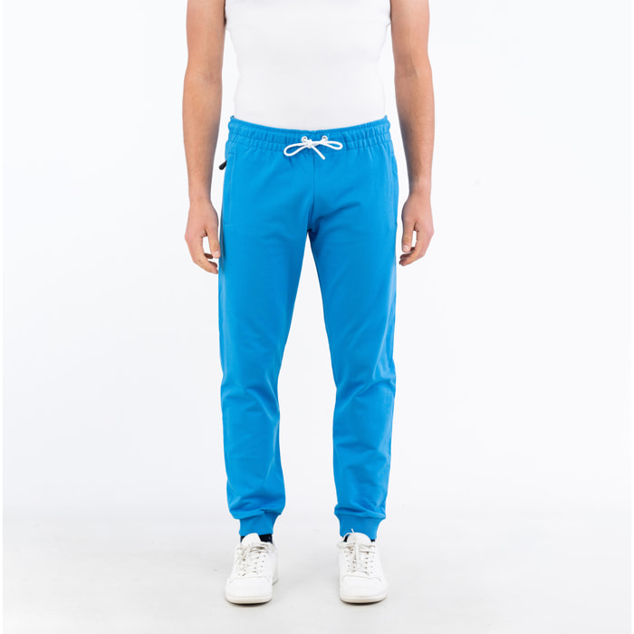 BIKKEMBERGS pantalone uomo mediterranian blue