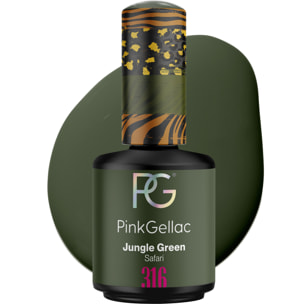 Vernis semi-permanent - 316 Jungle Green - 15 ml