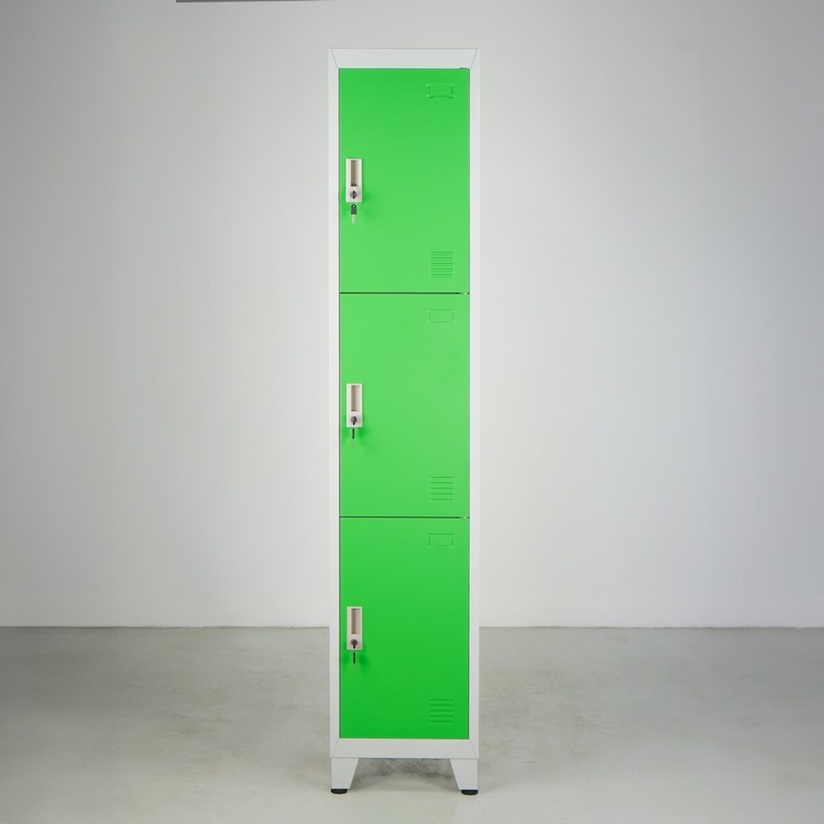 Armadietto in metallo 3 ante verde