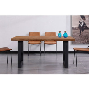 Mesa de comedor Loft 160 Roble boreal – Negro