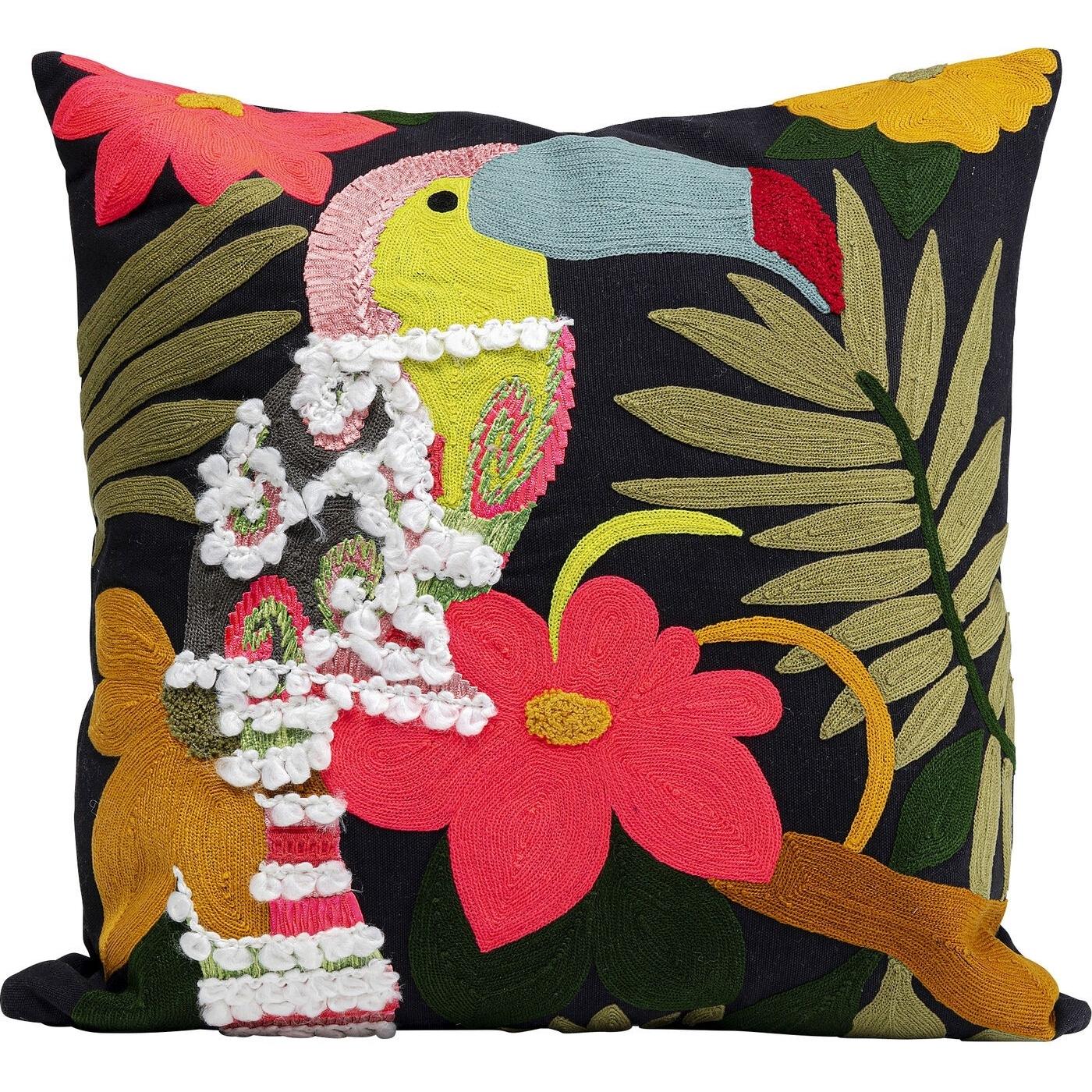 Coussin toucan laine Kare Design