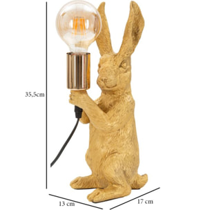 LAMPADA DA TAVOLO RUBBIT CM 13X17X35.5