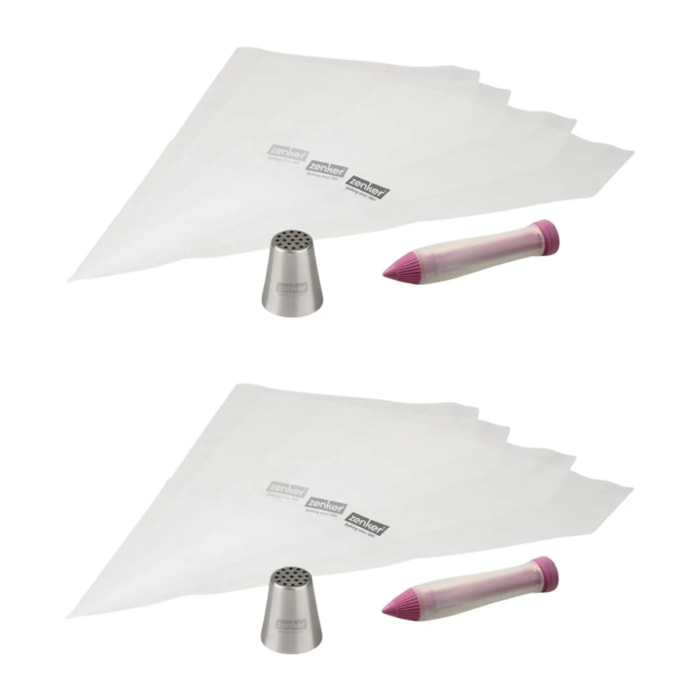 Set de 2 poches à douilles et stylo de décoration Zenker Spécial Football
