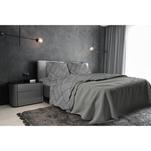 COMPLETO LETTO DAFNE - PIAZZA E MEZZA CITY LIFE GREY