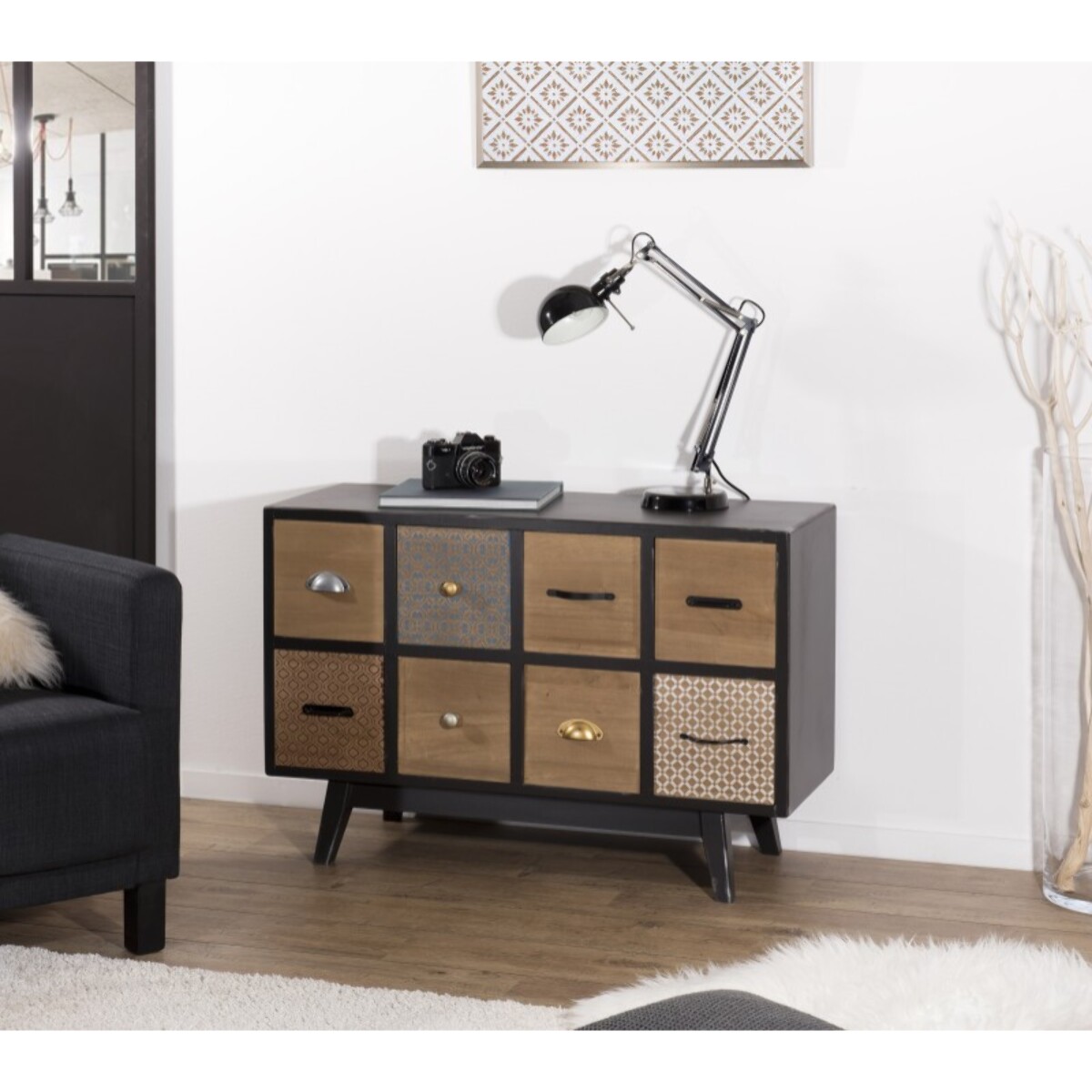 LEON - Commode 8 tiroirs LEON