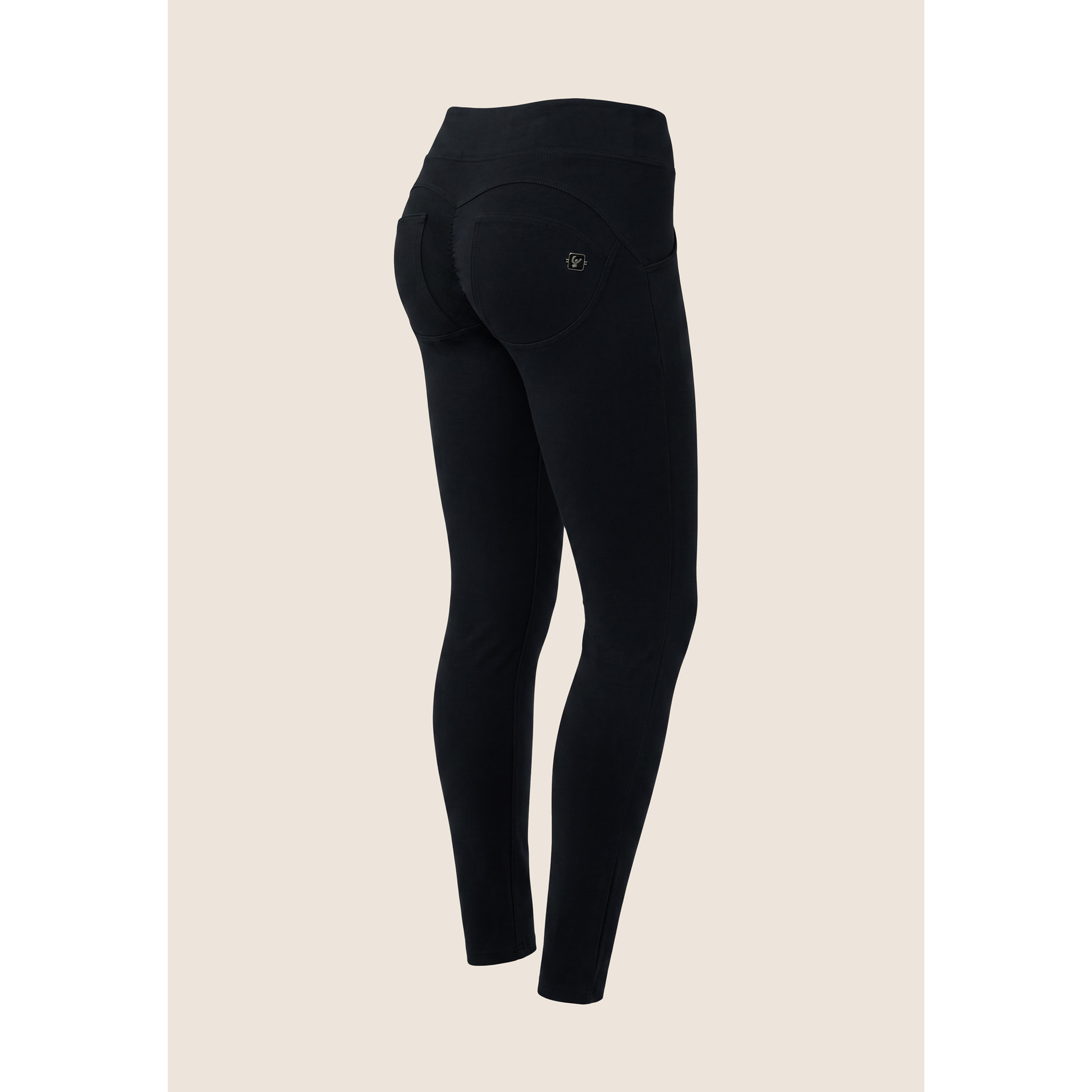 Pantaloni push up WR.UP® vita alta in cotone organico