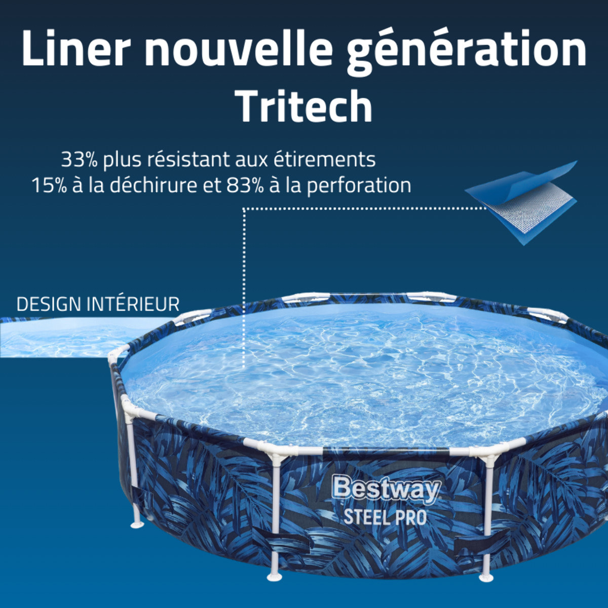 Bestway Piscine hors sol ronde Steel Pro® 305 x 66 cm Bestway