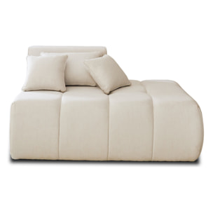 Caracas - module d'assise droit - en tissu - Beige