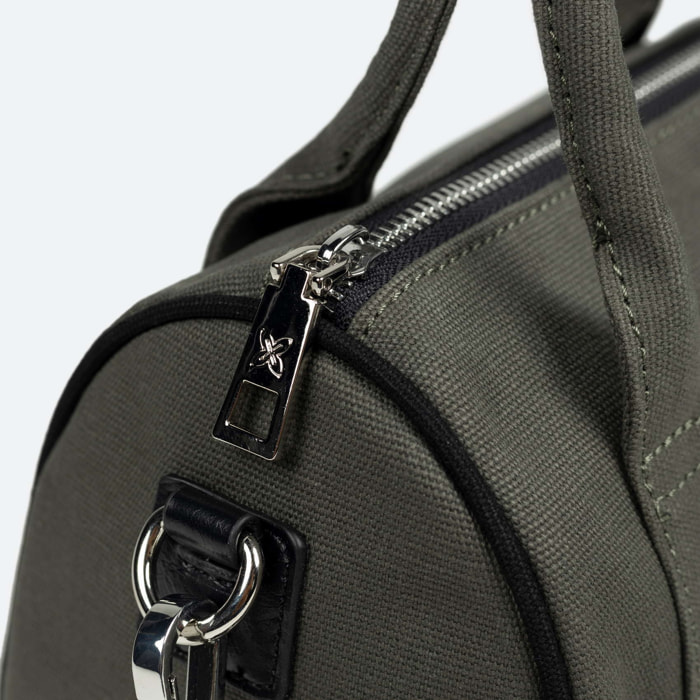 BOLSO CALA CROSSBODY BARREL C/KHAKI + FUCSIA