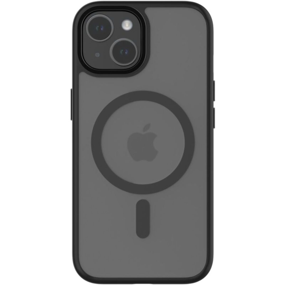 Coque QDOS iPhone 15 MagSafe Hybrid soft SNAP noir
