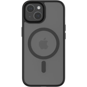 Coque QDOS iPhone 15 MagSafe Hybrid soft SNAP noir