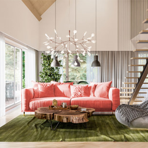 Canapé Droit Velours Fiorenzo - 4 places