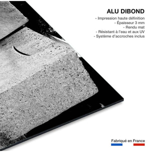 Tableau noir et blanc embrassez-vous Tableau alu Dibond