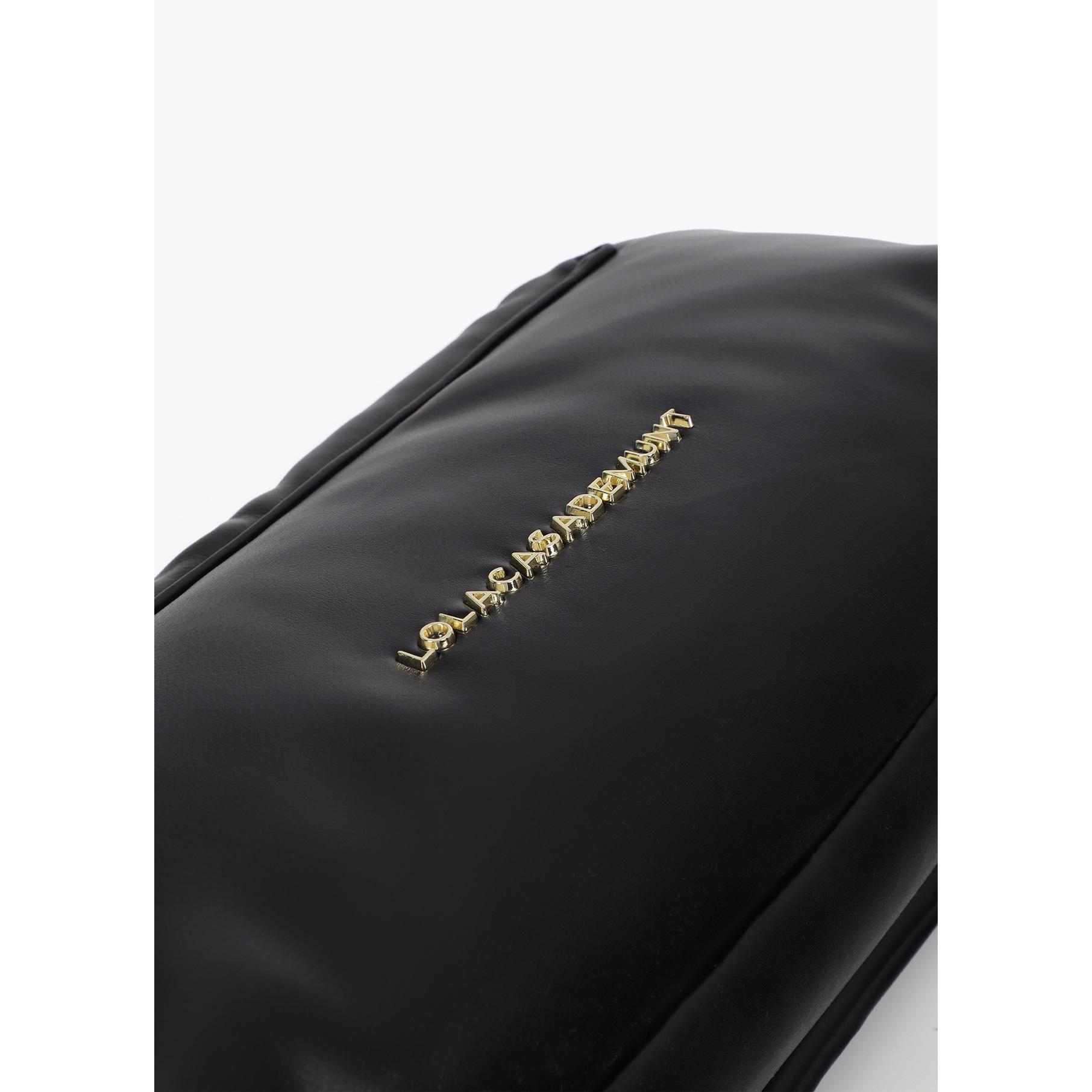 Tracolla imbottita effetto pelle con borchie