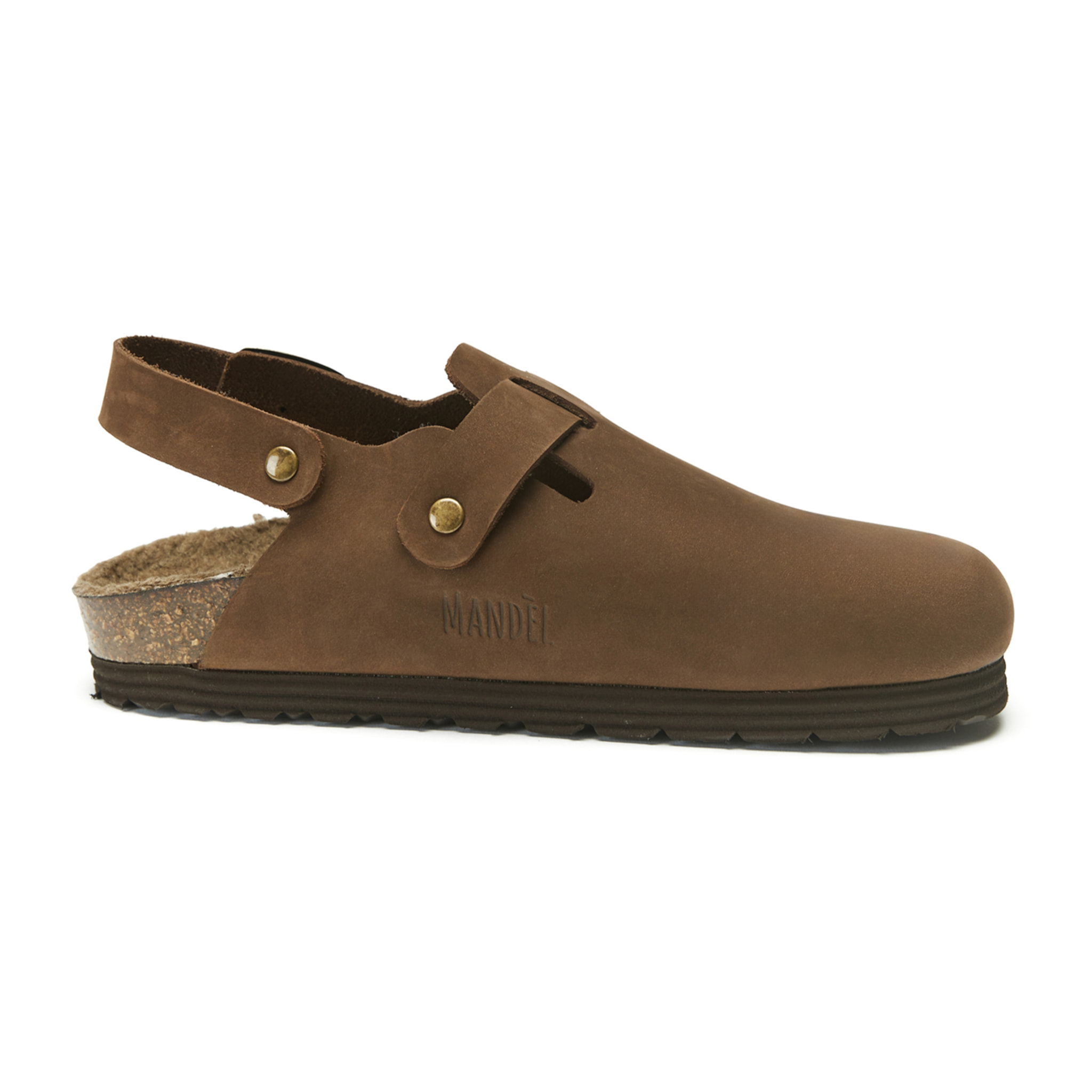 Sabot Mandèl Nubuck Testa di Moro