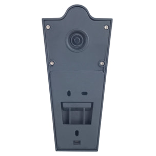 FORLIGHT Olaf aplique solar en color negro, con luz led blanco cálido 3000K