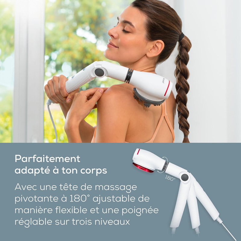 Appareil de massage infrarouge MG 44 – 2-en-1 avec vibration