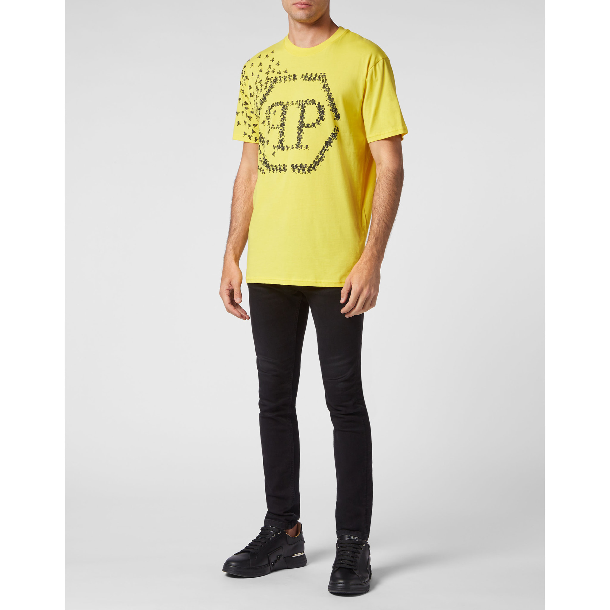 PHILIPP PLEIN T-Shirt Round Neck SKULL&BONES