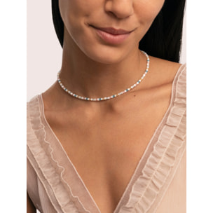 Collar Nacary Acero Baño Oro