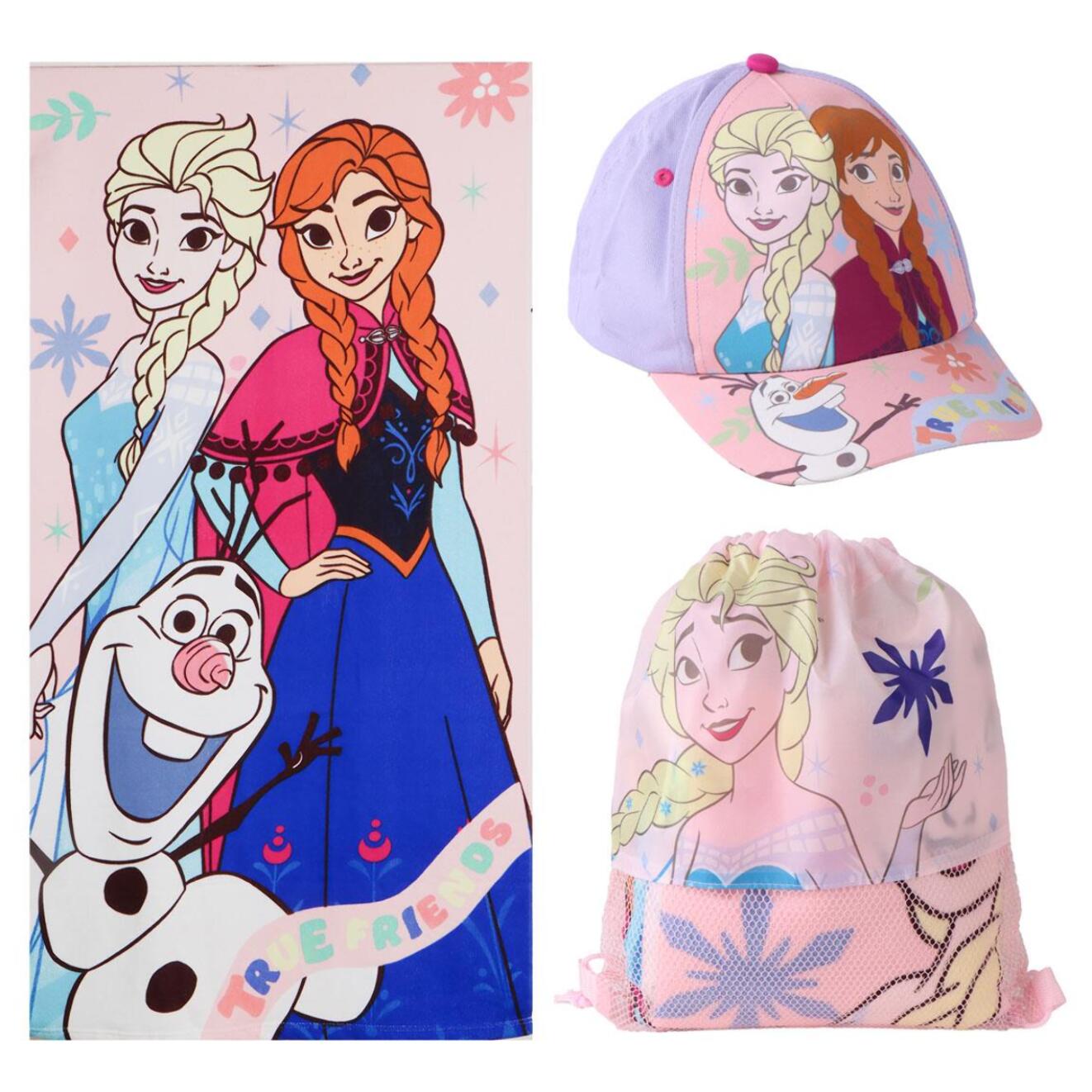Set de Toalla de Frozen - 70x140x1 cm - Color:Azul