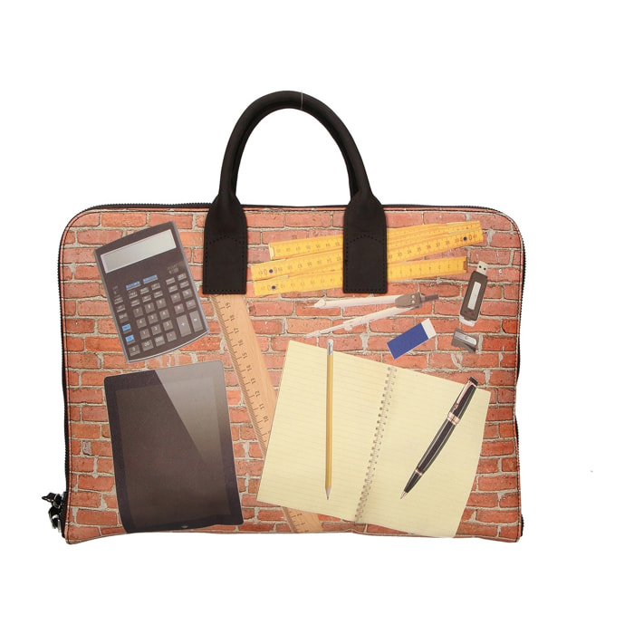 Borsa a mano da donna - Modello Michela - Vera pelle - 28.0 x 40.0 x 3.0 cm