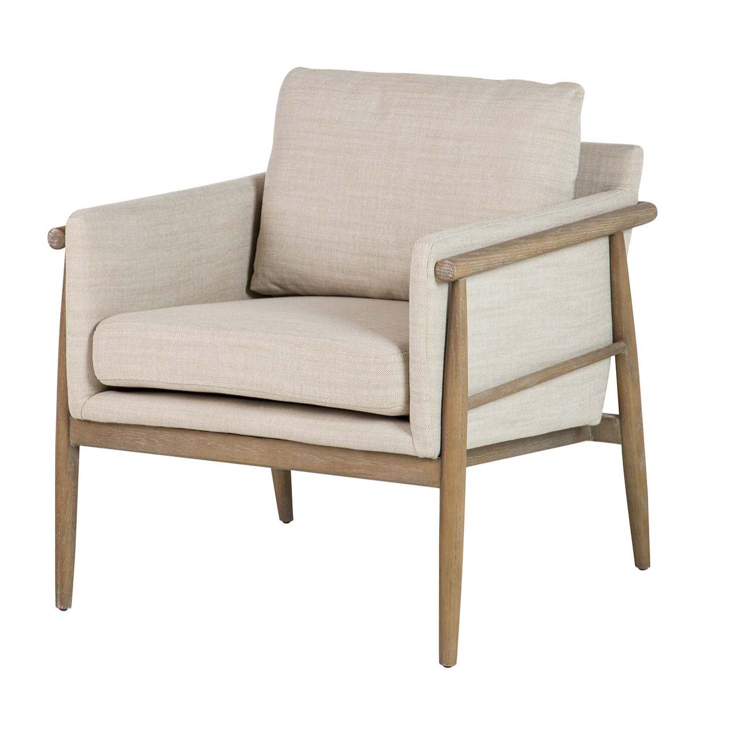 Butaca Madera Fresno Beige 77x74x72 Cm