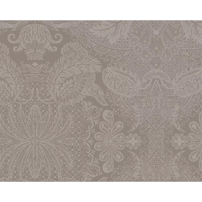 Set pur coton enduit motif jacquard Mille isaphire beige