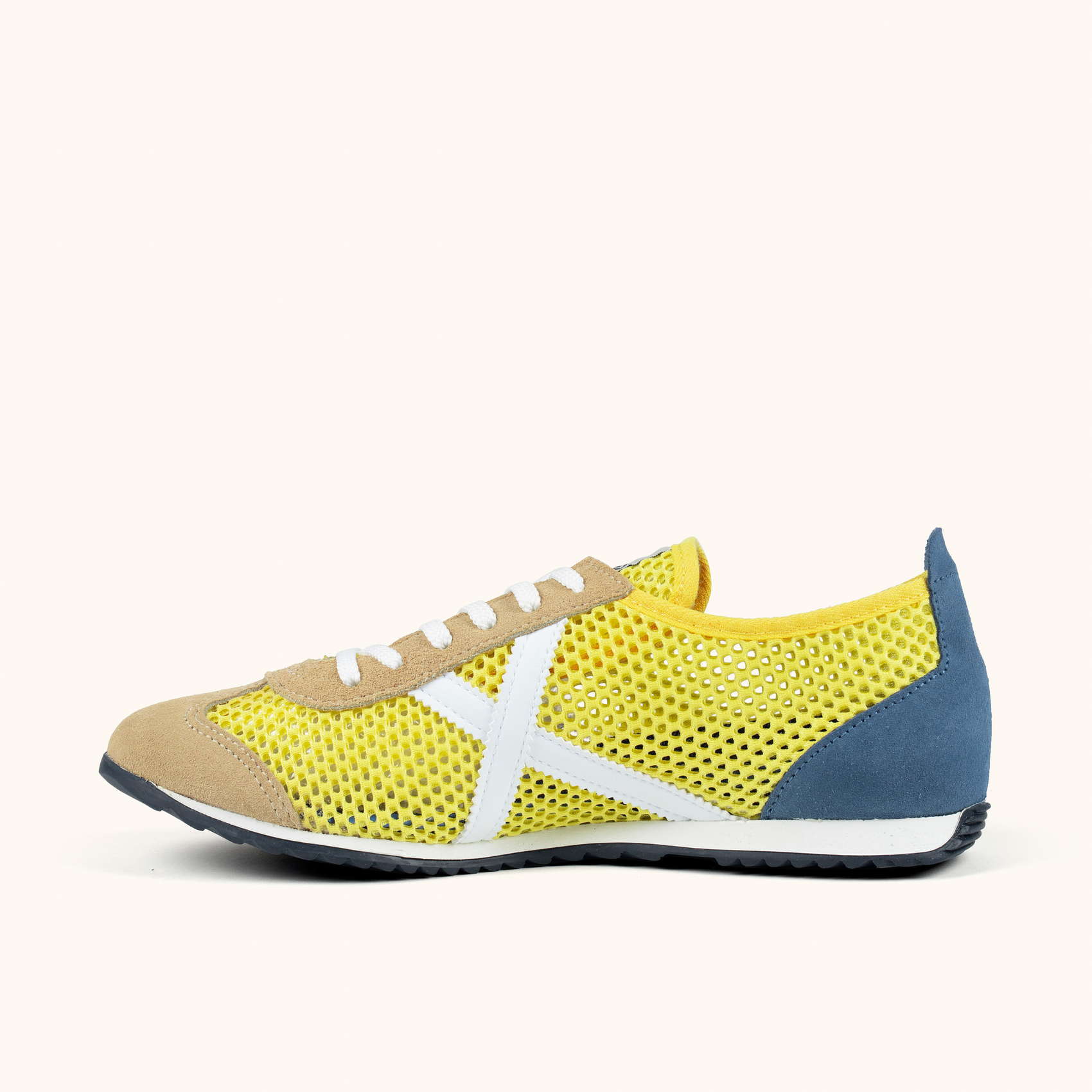 MUNICH OSAKA 578 Zapatillas Retro Running diseño vintage amarillo y azul