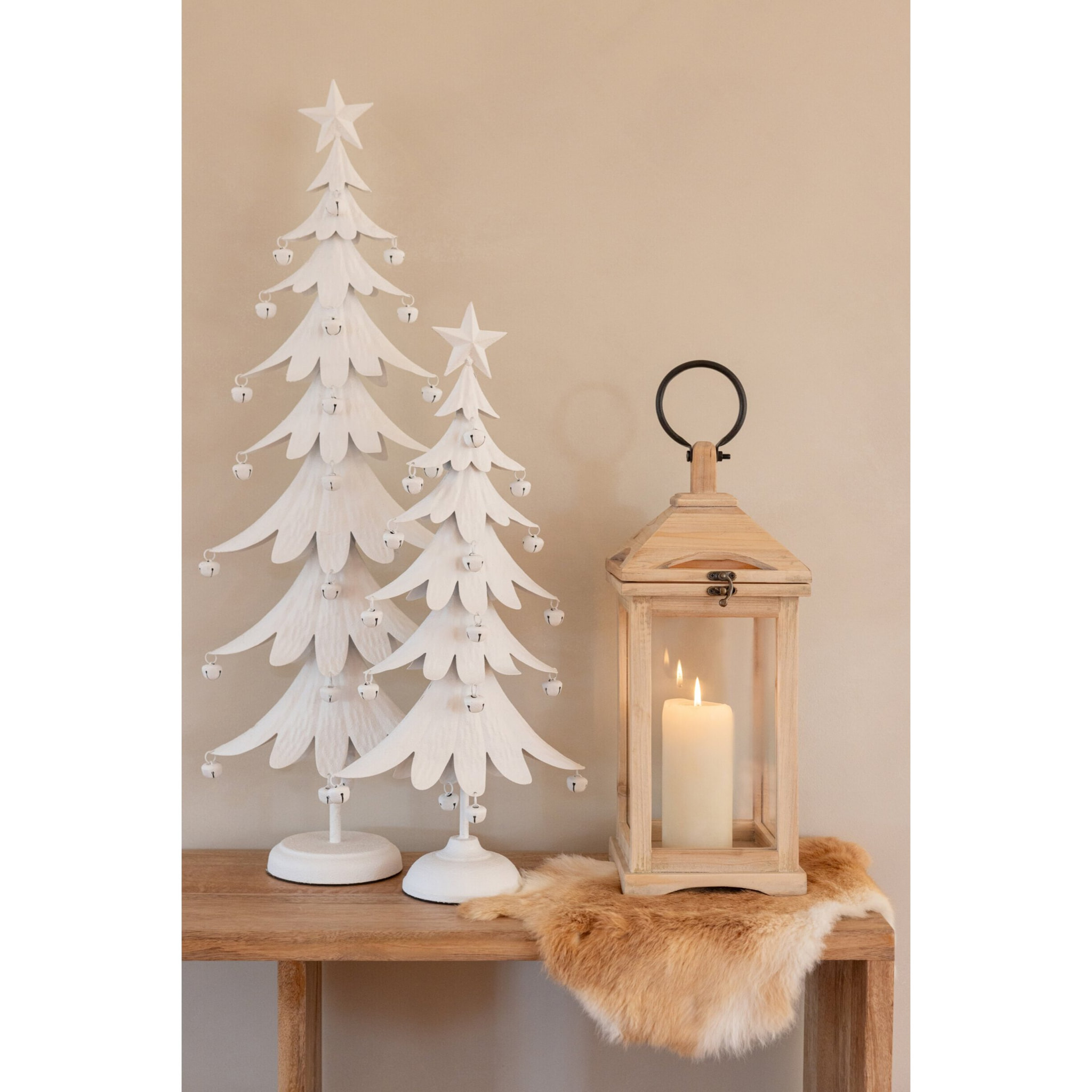 J-Line Sapin de Noël - fer - blanc - small